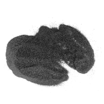 黒色DTF粉末 80um - 200um TPUポリウレタン 濃い色の服のための熱溶性粘着粉末